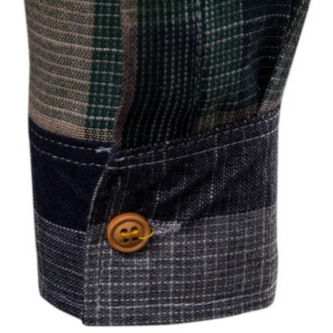 
Casual Male Shirt Man Plaid Printed Shirts Stylish Men Slimming Shirt 