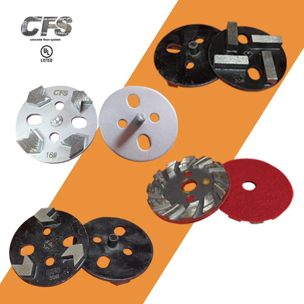 ridi clock two segment mental grinding disc diamond floor grinding disk grinder machine diamond disc