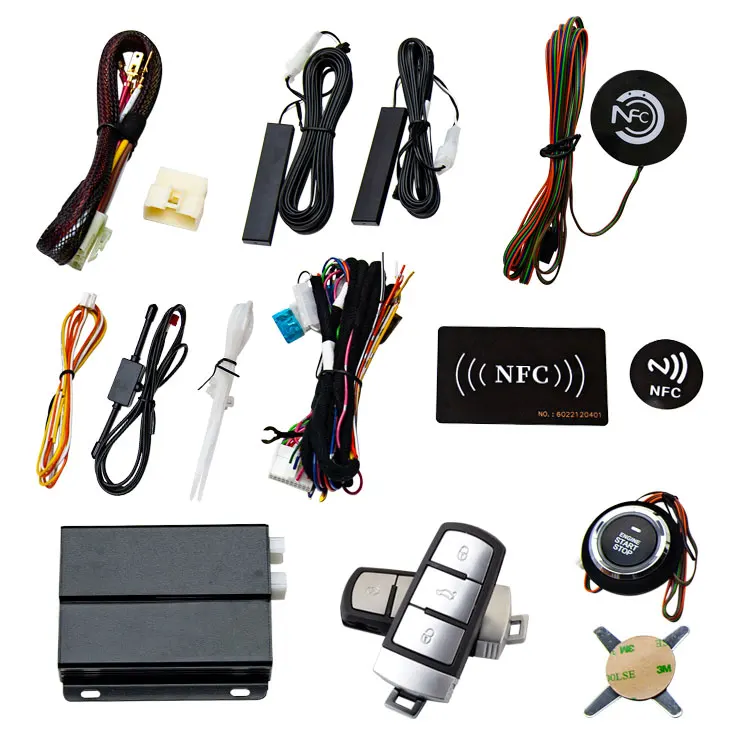 Wholesale OVI PKE Keyless Push-to-Start Security Alarm with Anti-Hijacking Car Alarm Kit