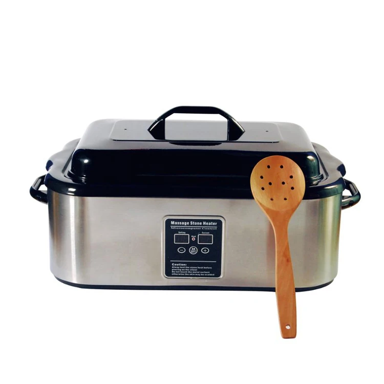 Manufacturer wholesale stainless steel shell 18 Quart Massage Stone Warmer Heater hot stone massage heater massage stone heaters