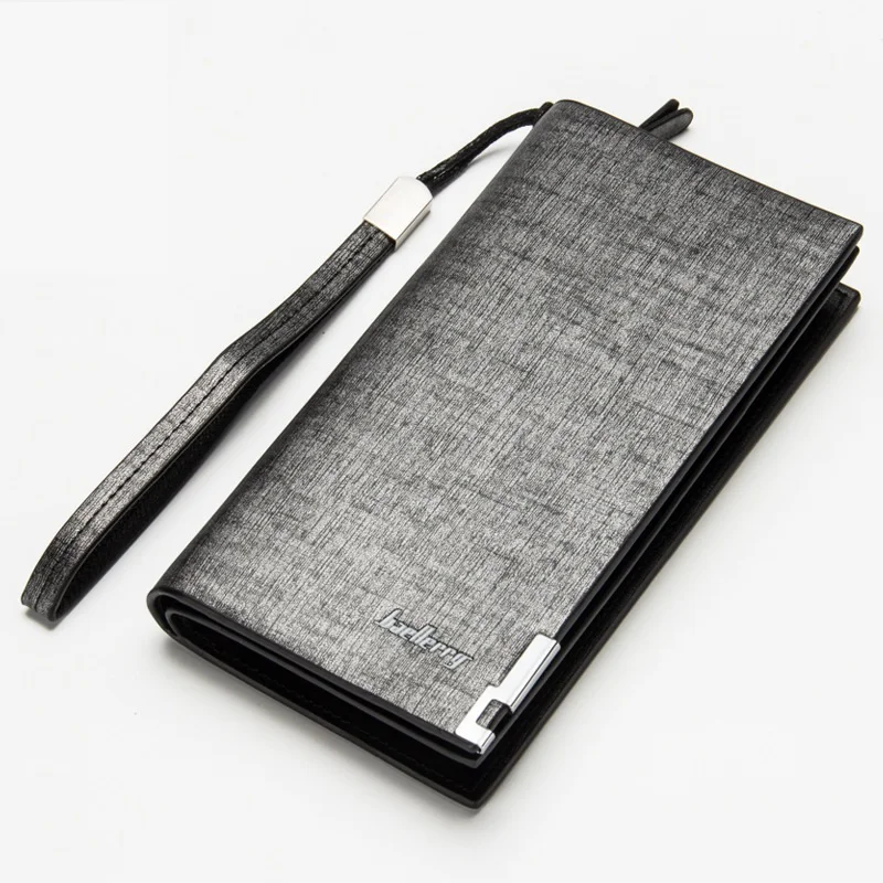 
Hot Classic Style Men Leather Long Zipper Wallet Money Bag Clutch Purse Mens Wallet Money Clip Card Holder Wallet Leather 