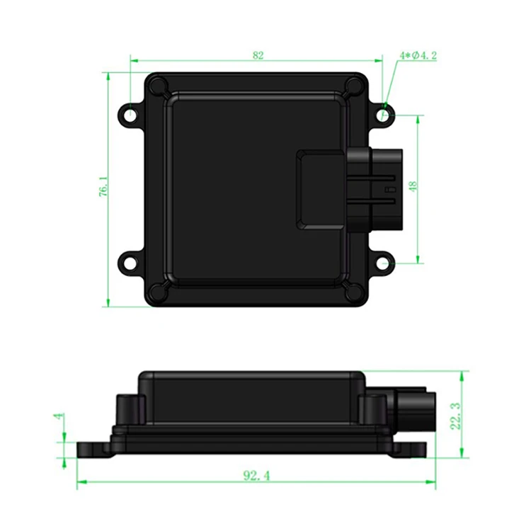 Oversized tank truck radar object detector module device diy microwave millimeter wave blind spot object sensing detector radar
