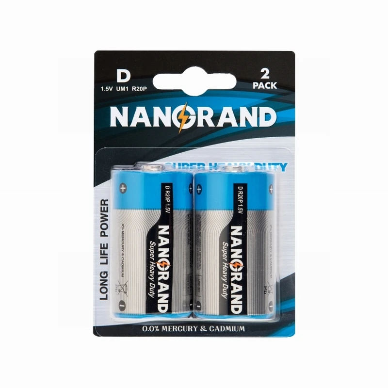 Made In China Superior Quality 1.5v Um1 R20P Size D Size Dry Cell Carbon Zinc Battery