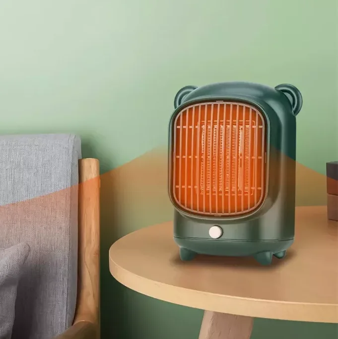 Wholesale 500W Portable Electric Mini Heater Fan Warm PTC Portable Fan Heater For Winter