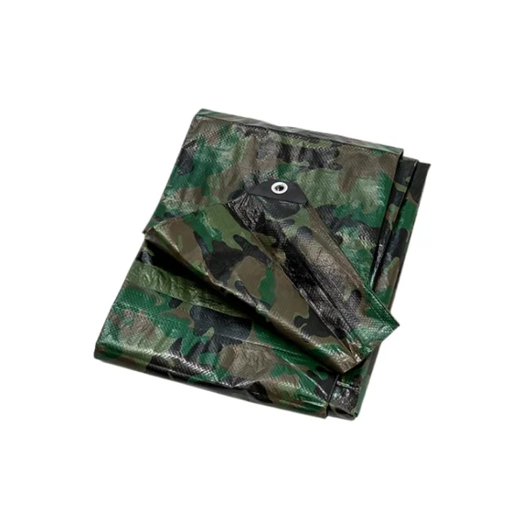 Bule/Orange Tarpaulin Waterproof Pe Tarpaulin In Roll Sheet With Label And Eyelet 110gsm 145 gsm