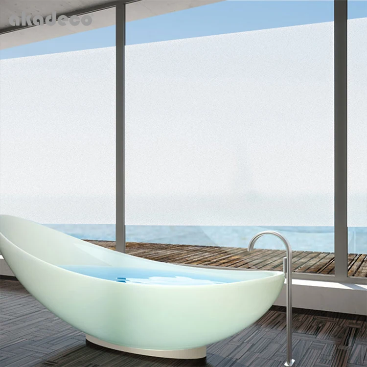 Wholesale Office Hotel Home Decor Bathroom Waterproof Cpp Static Material Self Adhesive Privacy Window Film