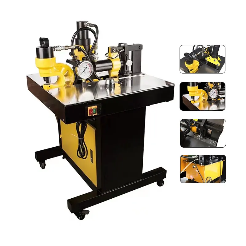 Manual Hydraulic Busbar Cutting Punching Bending Machine DHY-150