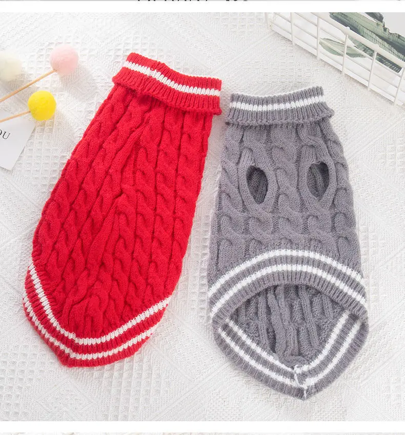 2021 fashion dog sweater pets clothes dog clothes luxury pet red pet clothing