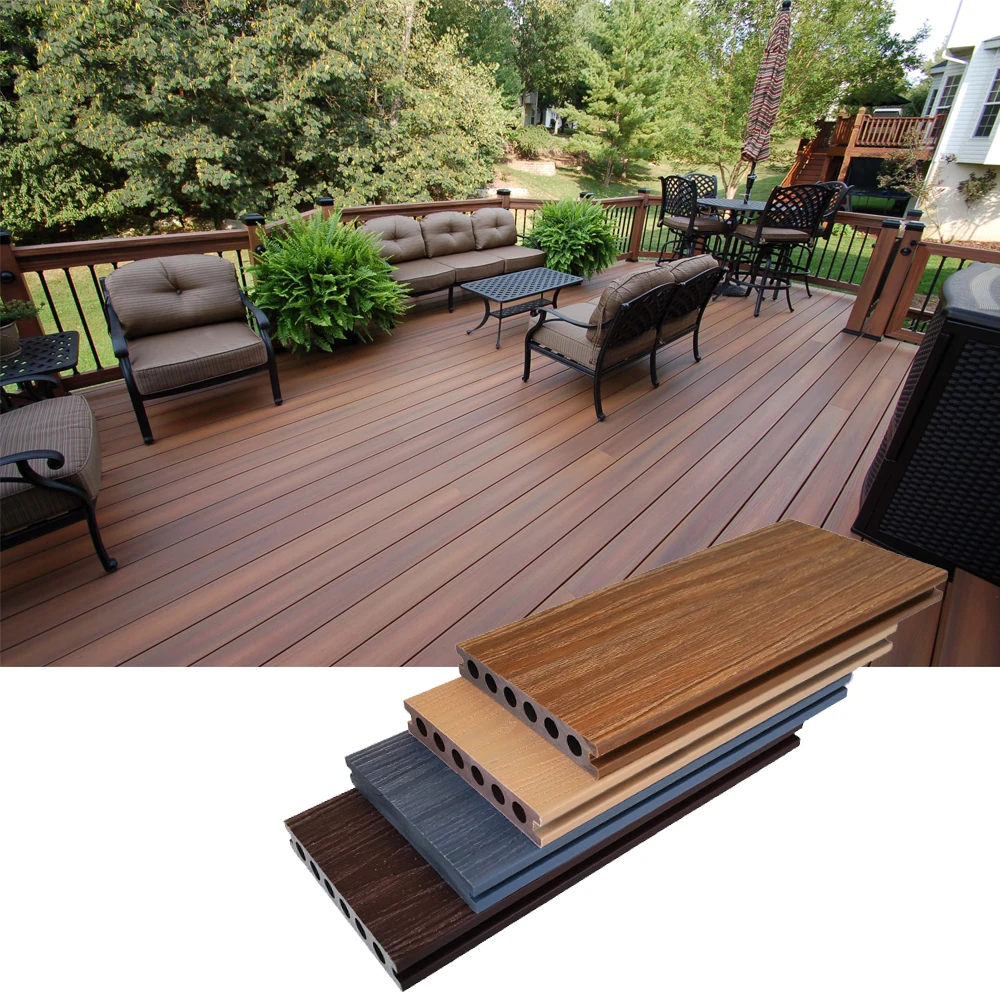 Custom Color Water Proof Wpc Outdoor Decking Flooring Terrac Floor Outdoor Patio Flooring