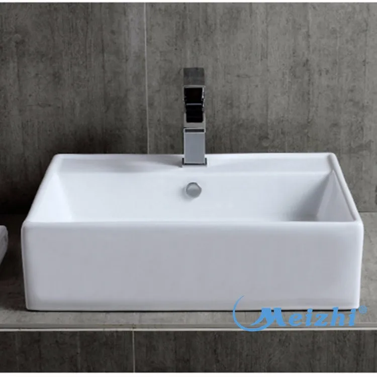 Bathroom above counter porcelain types of wash basins