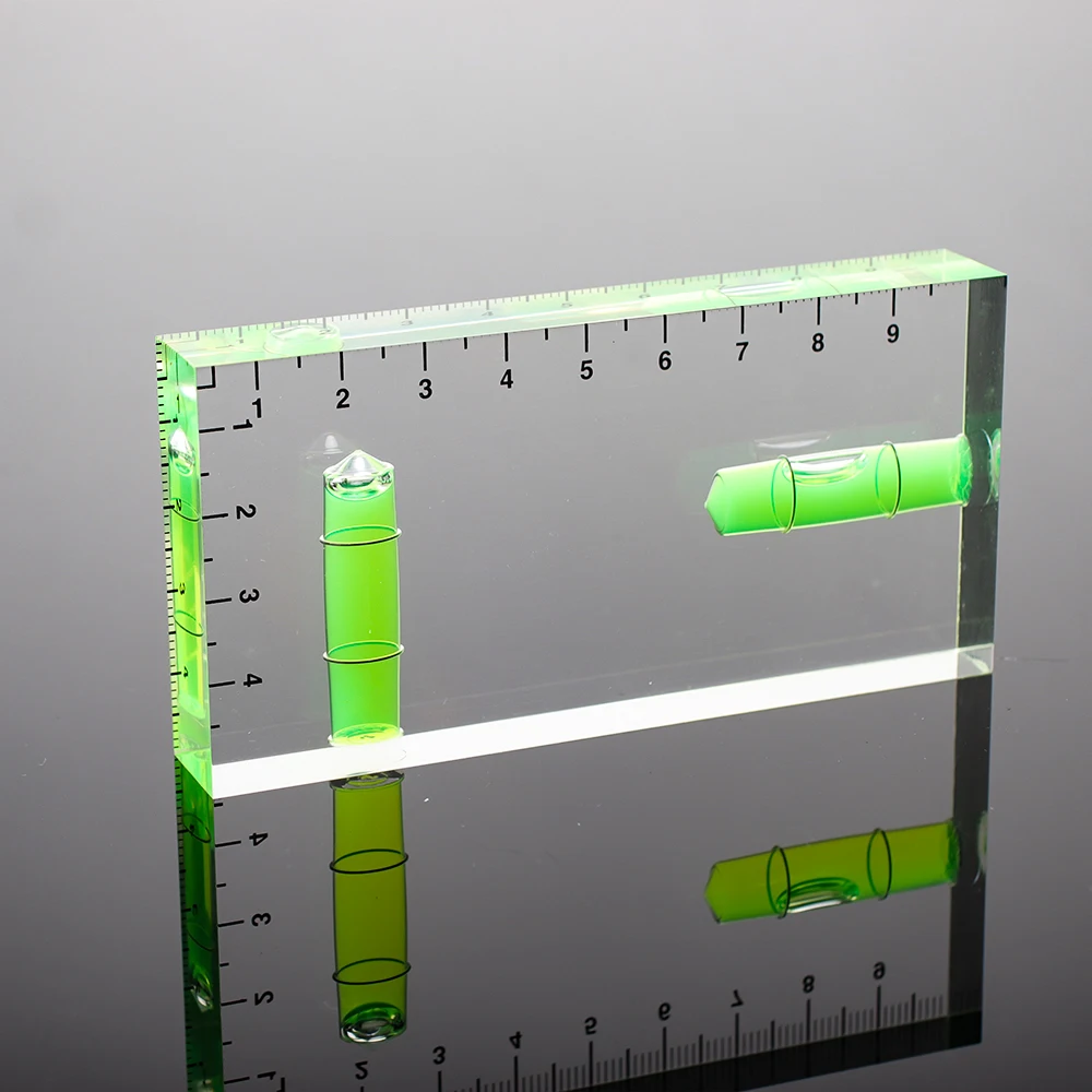 Wholesale Square Shape Custom Plastic ruler Acrylic   Liquid Oil Aqua Ruler With  Water