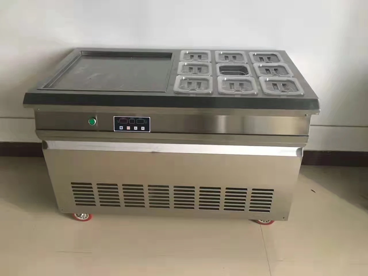 Hot sale commercial flat pan fried ice cream machine price Fried Ice Cream Machine Roll/Yogurt Ice Cream Machine
