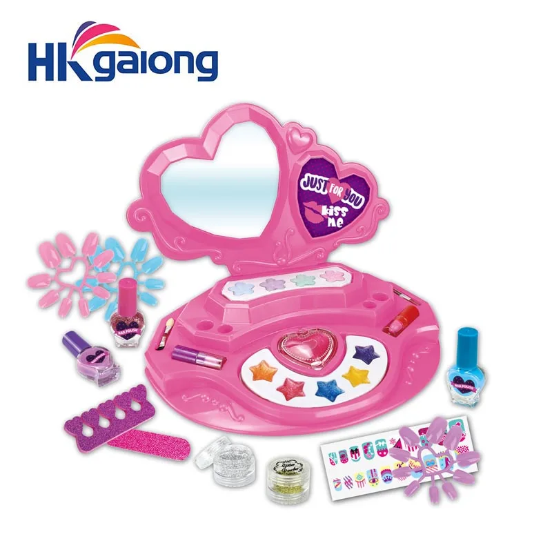 New product plastic girls pink cosmetic set children cosmetic toy
