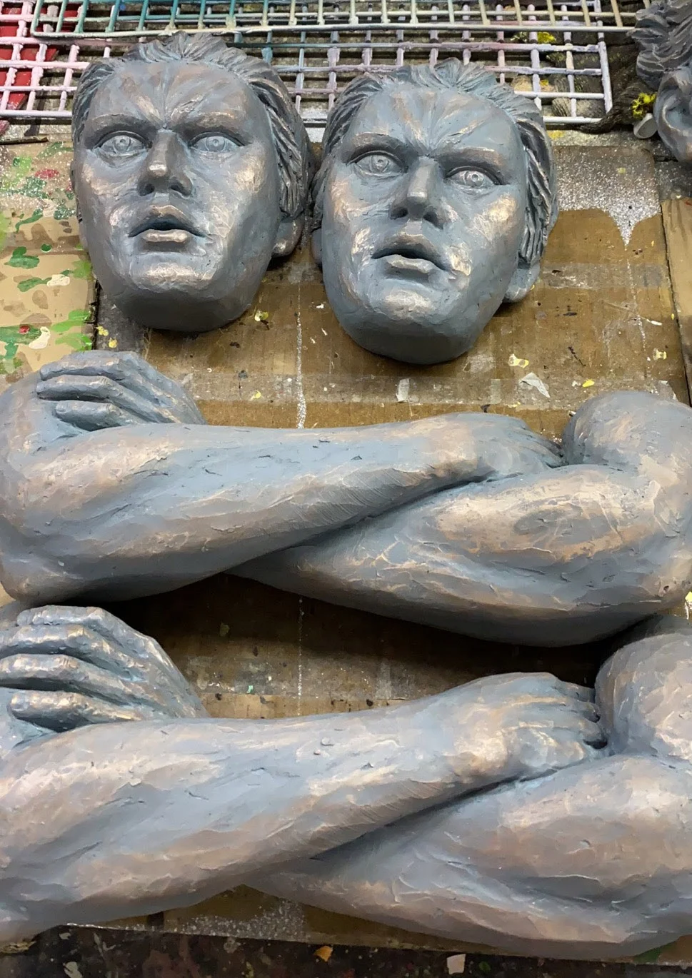 man wall art sculpture