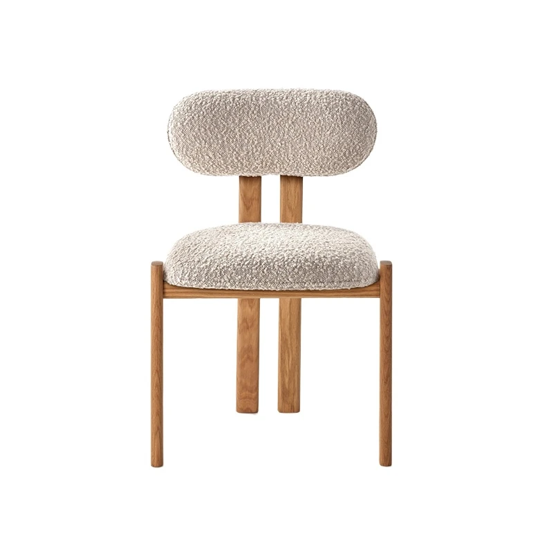 U-Best Solid Wood Dining Chair Home Desk Backrest Hotel Designer Retro Wabi Sabi Style Sillas Para Comedor Furniture