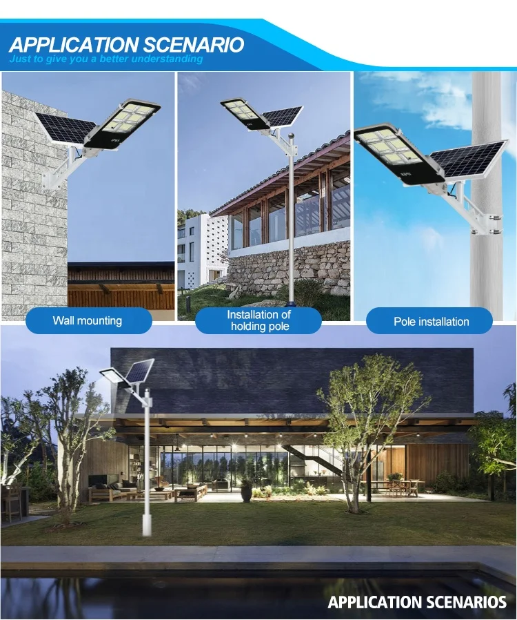 SOLAR POWERED Street Lights Manufacturer Price Aluminum Waterproof Ip67 60w100w200w300w400w500w Rural Areas Solar LED Lamps