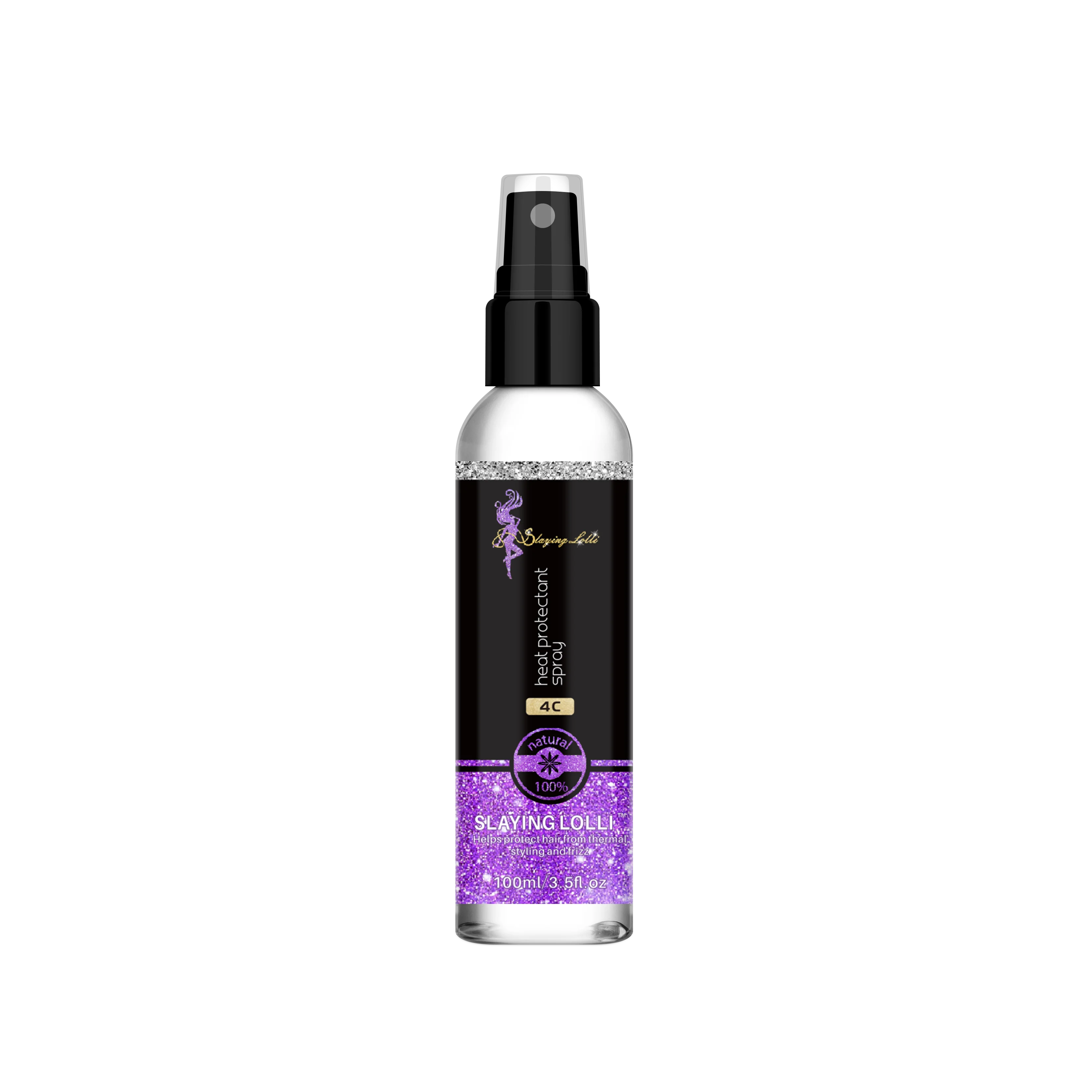 SLAYING LOLLI stock item without label lightweight heat protect hair spray for curly hair