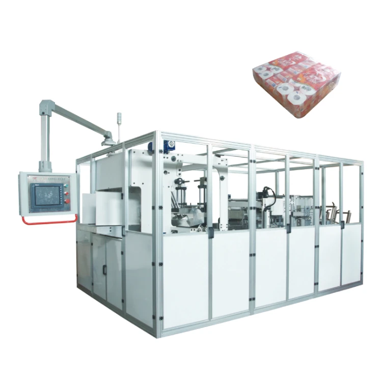 Full- automatic high speed toilet paper bagging bundling equipment tissue multi roll packing machinery