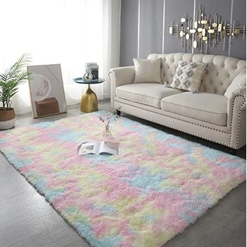 Лидер продаж меховые ковры и коврики мягкий длинный напольный ворсистый коврик для гостиной яркий Пушистый Коврик