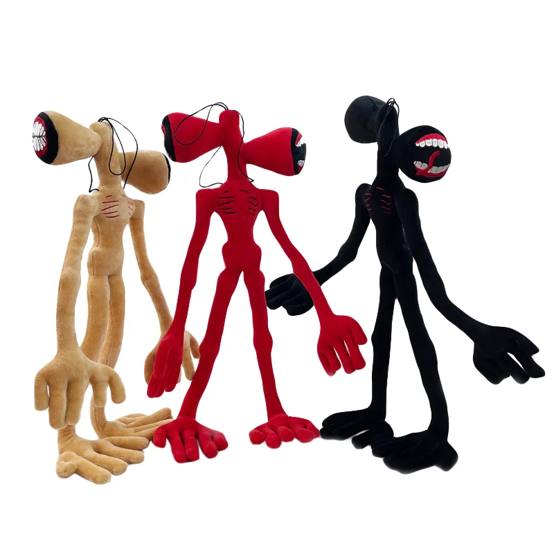 High Quality 35-55cm Plush Toy Folding Funny Horror Character Plush Doll Black Cat Dog