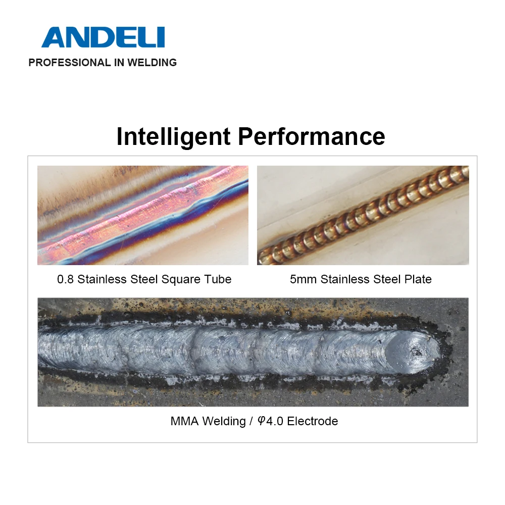  ANDELI TIG-250GP 110 В/220 В умный портативный однофазный инвертор постоянного тока Импульсный сварочный аппарат tig