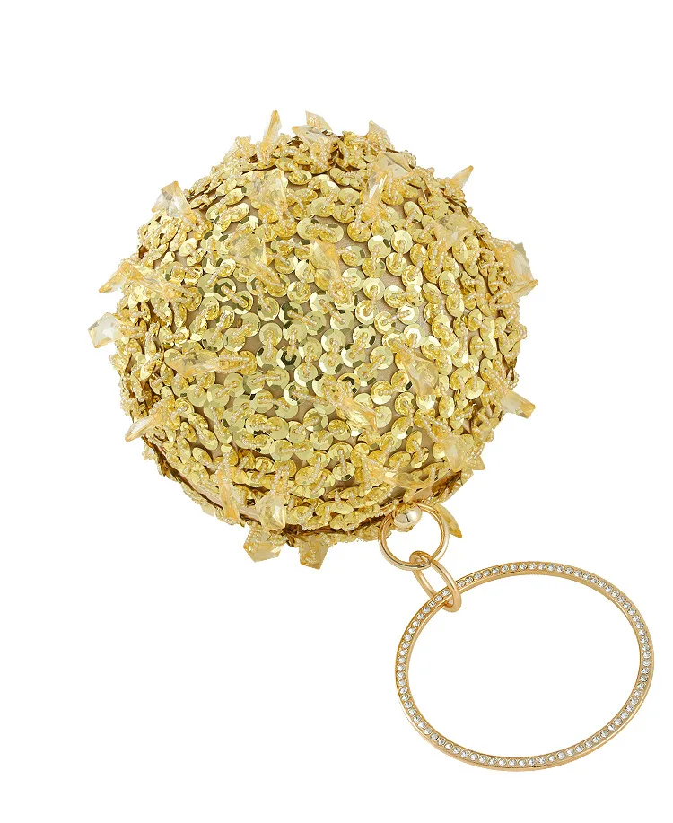 Luxury Crystal Beaded Sequin Rhinestone Evening Clutch Bag For Women Handbag Purses Bridal Banquet Bag