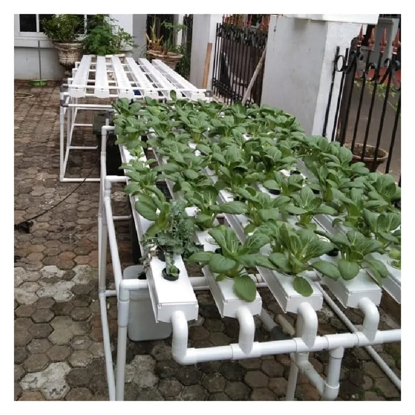 Hot sale pvc channel hydroponic nft gully growing systems for vegetables