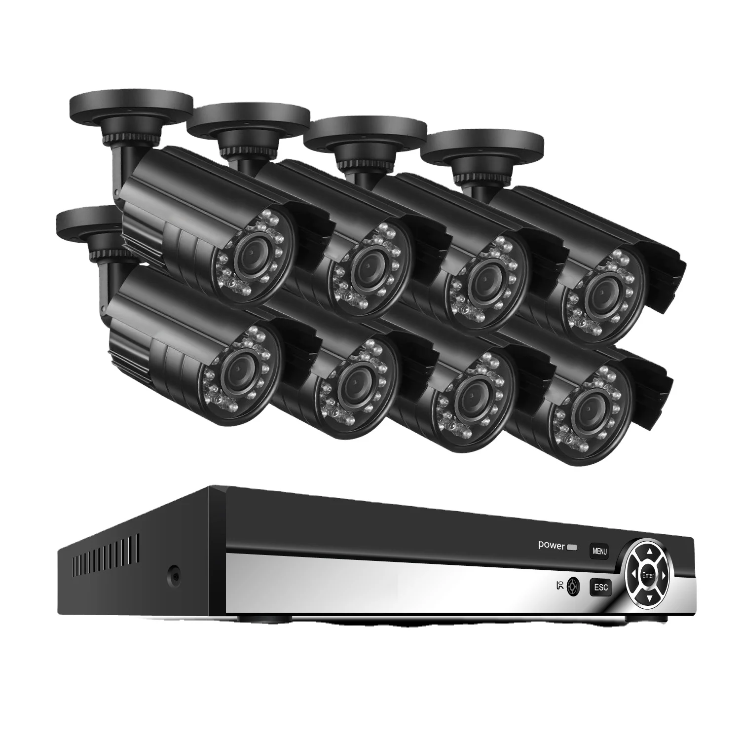 
DVR CCTV System with AHD Camera 5mp Super HD Security System Indoor Outdoor CCTV Camera Set 