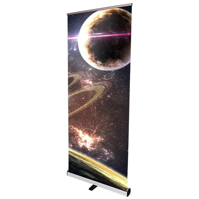 Trade show advertising roll up banner stand pull up banner stand floor standing Retractable Banner For Advertising