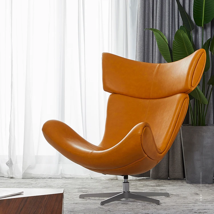 
Modern Furniture Suede Leather Lounge Leisure Living Room Home Furniture Accent Imola Arm Swivel Chair 