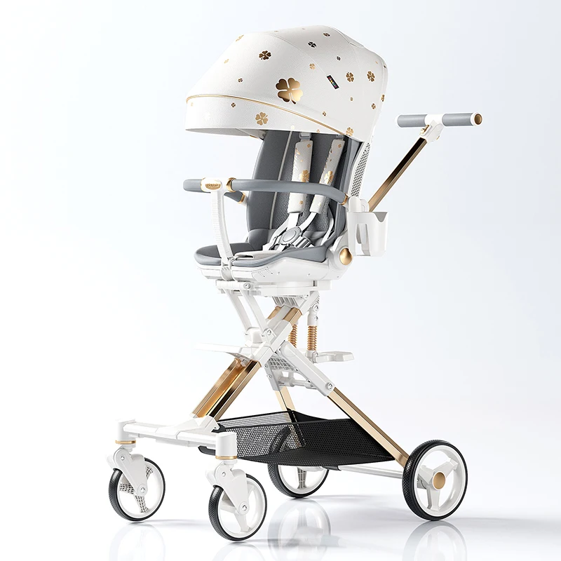 Morden Design Detachable Outdoor Baby Stroller Lights Weight Travel 4 Wheels Hot Mom Baby Stroller