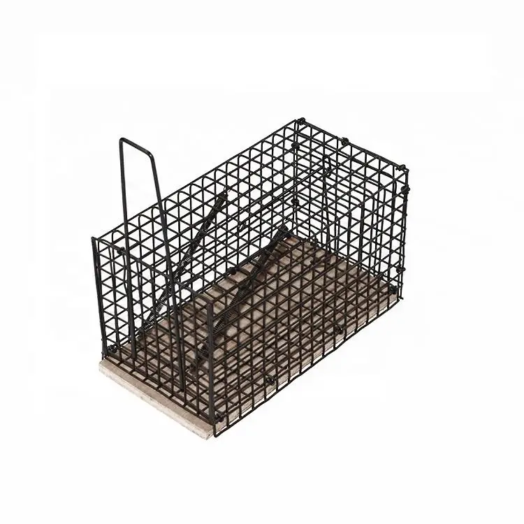 Folded  Humane Reusable Galvanized Catching Cage Effective Clip Rat Mouse Trap
