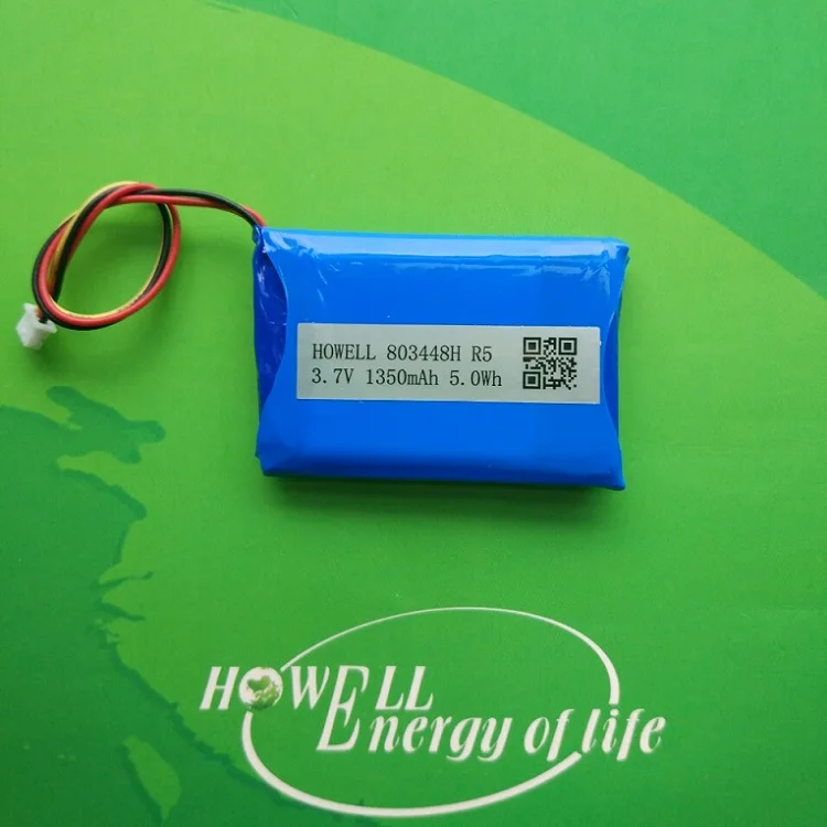 Howell Energy 20 Years Deep Cycle 803448 3.7V 1350mAh Lipo High Quality Battery for POS Terminal