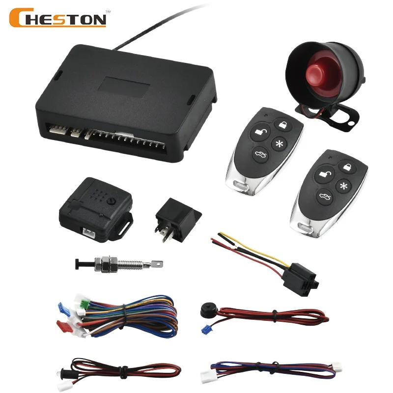 12V Universal One Way Car Alarm Remote Control Car Alarm Security System