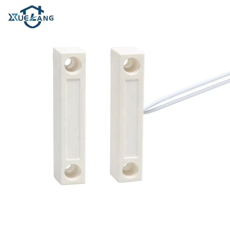 Anti-fire ABS shell center leads surface screws mounted wired magnetic reed switch abs proximity sensor