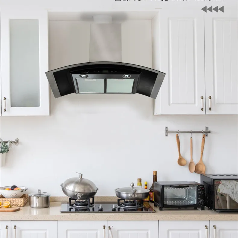 Hot selling wall  range hood smoke exhaust hood Household kitchen ventilation hood Cooking utensils Chimney cooking utensils