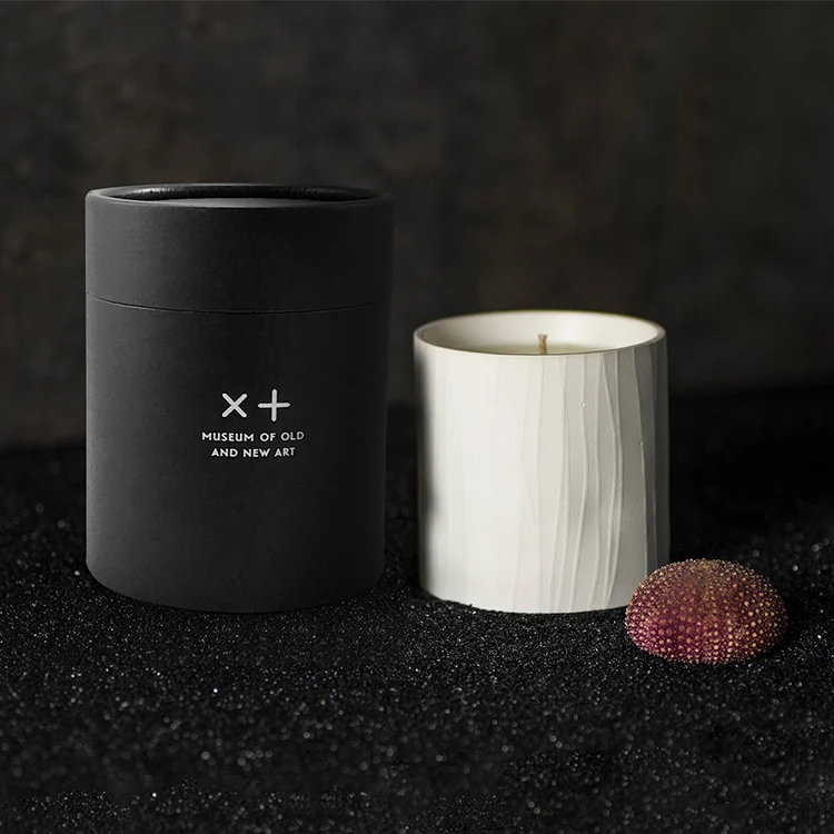 Eco Friendly Custom Fragrance wax gift decorations cardboard packaging box paper tube for candle jar