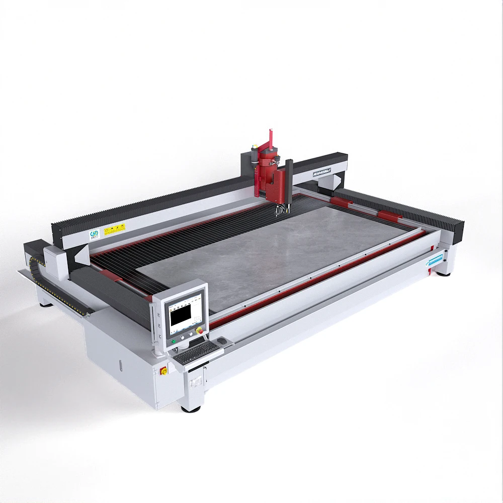 Machine cnc for stone counter tops cnc granite marble vertical water jet