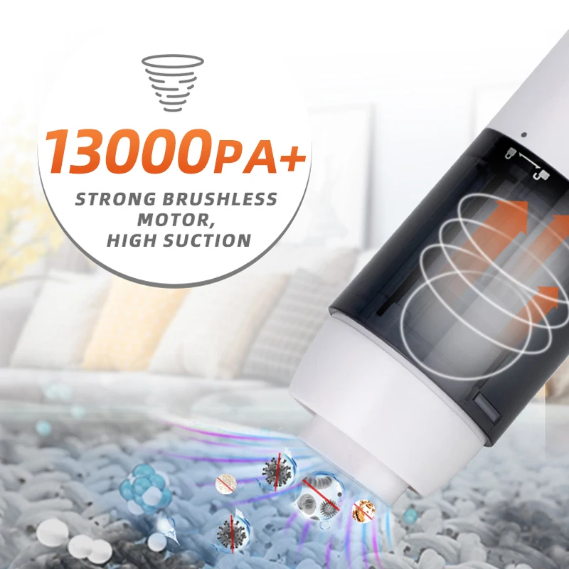 Hot Sale Mini Handheld Cordless Vacuum Cleaner for car Portable Wireless Strong Suction Blow And Suck High Power car Vacuum