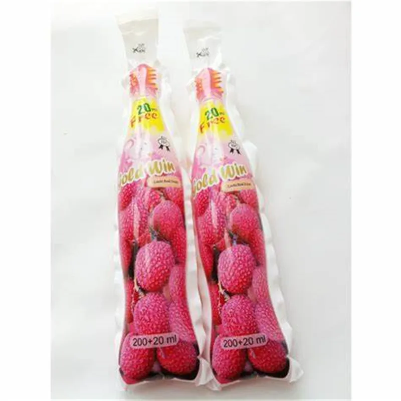 Custom printed Plastic Bottle Shaped Pouch/250ml Bottle Shape Water Pouch/Soft drink spout pouch