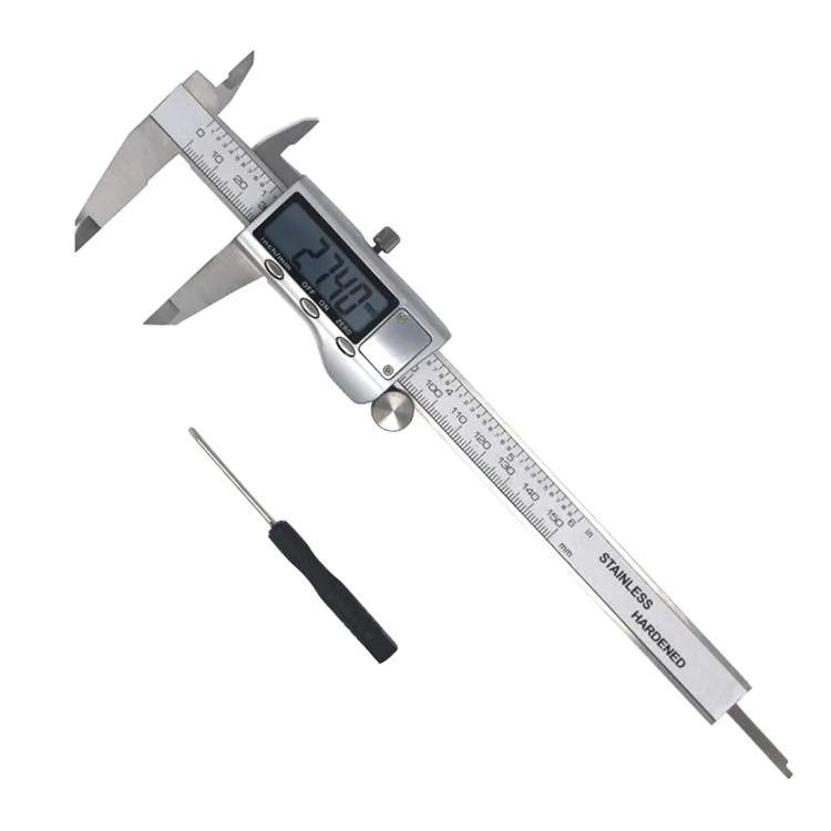 Micrometer 150MM 0.01MM 6 Inch LCD Display Metal Ruler Plastic Box Stainless Steel Electronic Digital Vernier Caliper