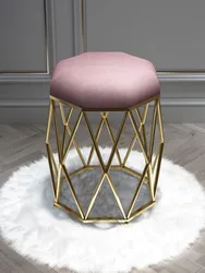 Modern Manicure Makeup Soft Chair Nordic Ins Dressing Stool Home Furniture Shoe Changing Stools Living Room Ottomans