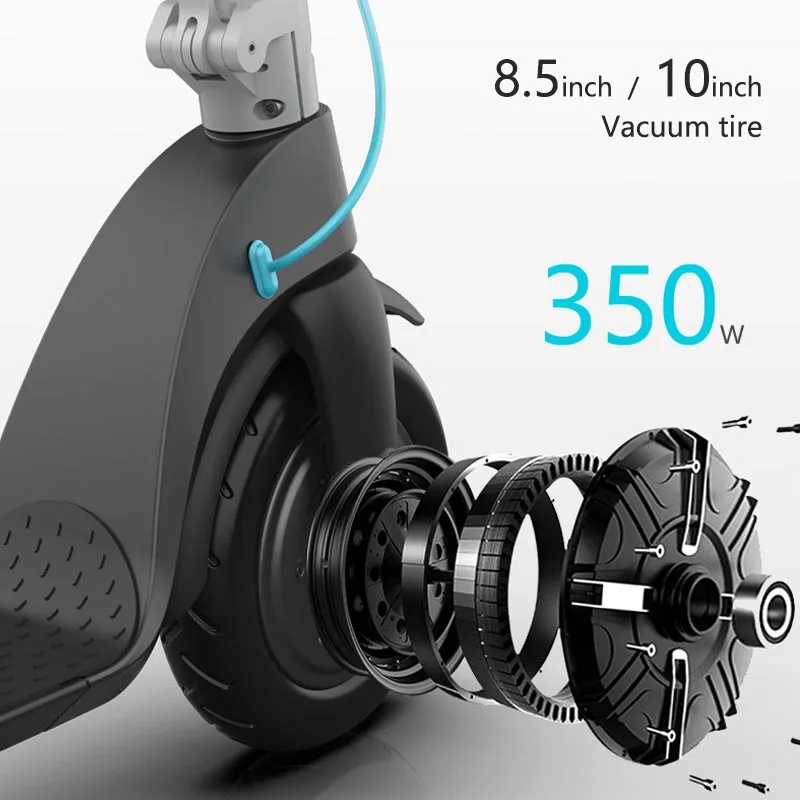 Decent X7 350w 10 Inch High Speed Standing Adult Electric Scooter