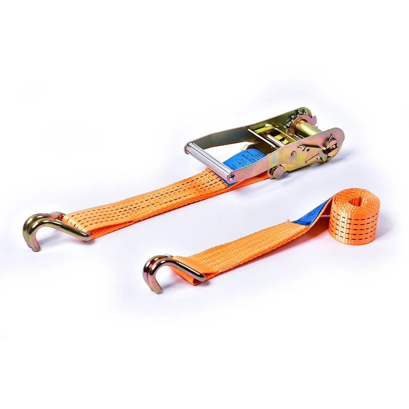 
Wholesale 50mm Ratchet Tie Down Strap Cargo Lashing Strap With Double J Hooks 