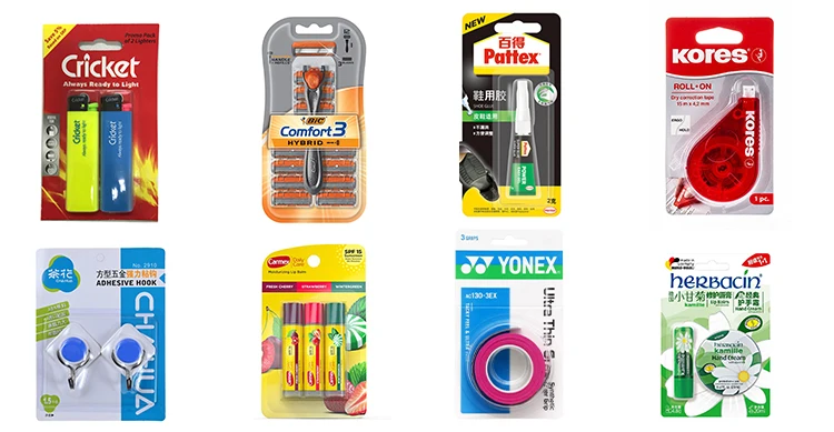 Automatic Paper Blister Card packaging Machine for lighter Stationery razor SD card