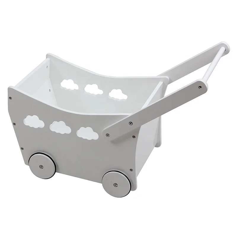 
Toffy & Friends kids wooden Unisex Toy Trolley storage cart Smart Storage Box on Wheels 