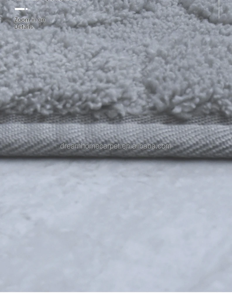 Bathroom Rugs Sets 3 Piece, Cobblestone Memory Foam Bathroom Mats Set Extra Thick, Non Slip Bath Mats for Bathroom