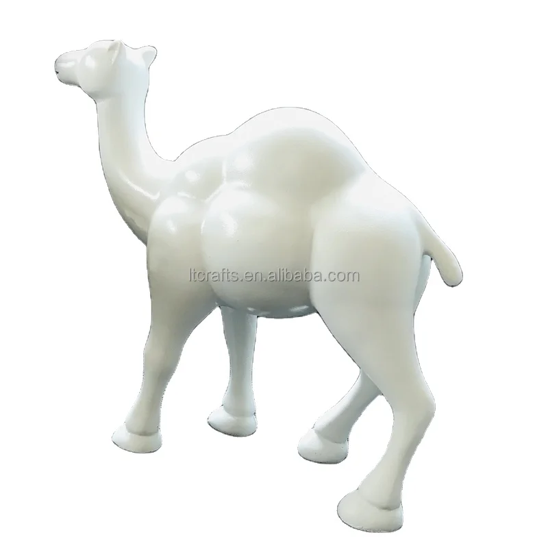 High quality camel garden statue Cheap white three-dimensional resin camel statue