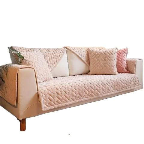 Chinese Factory Crystal Fur Slipcover in Custom Quilting and Embroidery Pattern 3D Printed Exquisite Logo for Iraq