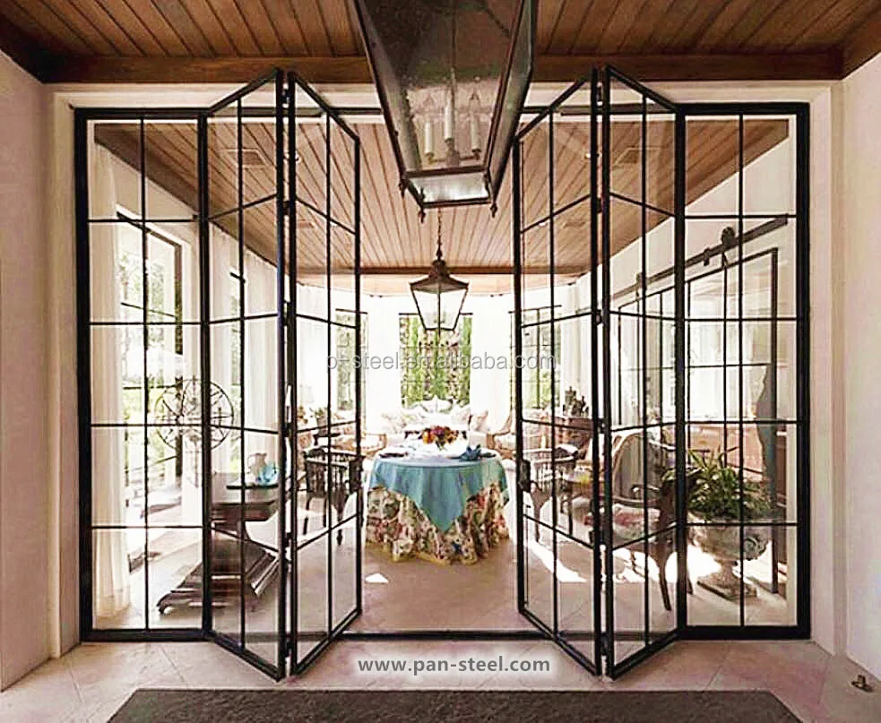 Big Picture Panoramic steel Frame Double Glazed Low-E Glass Customized Floor To Ceiling Glass Fixed Windows